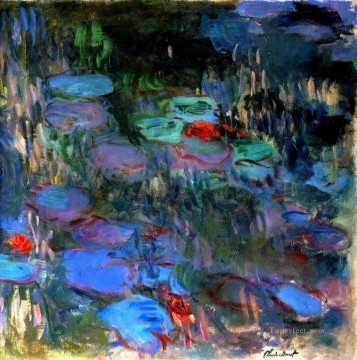 Flores Painting - Nenúfares Reflejos de sauces llorones mitad derecha Claude Monet Impresionismo Flores